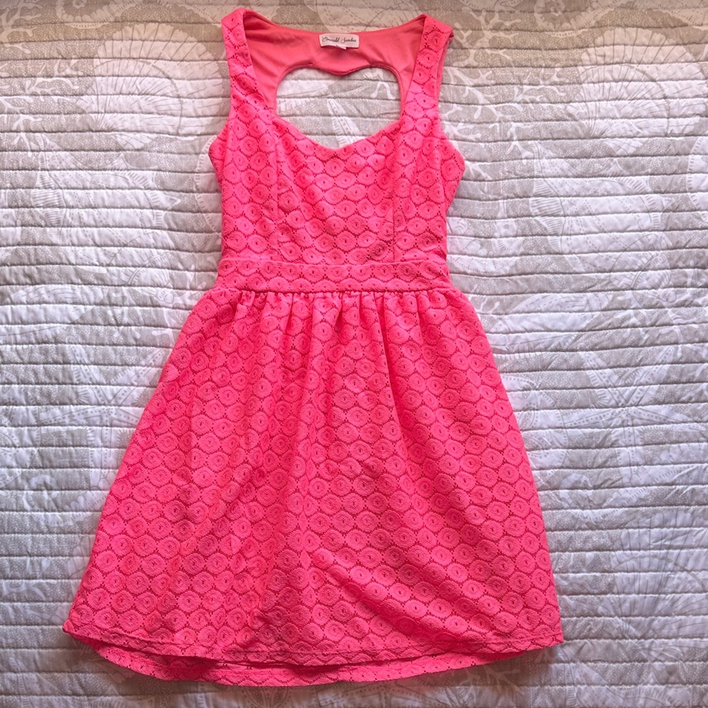 Emerald Sundae Pink Lace Dress